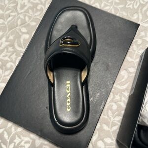 New in the box . Coach sandals
